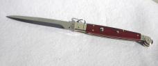 NEW AGA CAMPOLIN MINT 12" ITALIAN SICILIANO FIGHTING KNIFE EXOTIC COCOBOLO 4 MIL BLADE N/S BOLSTERS