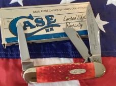 1989 Case xx Centennial Cattle knife (Mdl# R6345 1/2 SS) w Red Bone Handles in Orig box