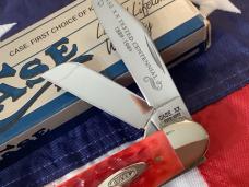 1989 Case xx Centennial Cattle knife (Mdl# R6345 1/2 SS) w Red Bone Handles in Orig box