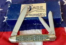 1992 Case Classic PROTO Whittler (Mdl# 73091) w/ Sweet Green/Moss Bone Handles -NOS