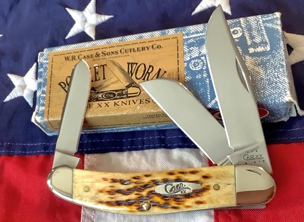 2003 Case xx TB 6339 Sowbelly Knife with Antique Bone Handles -NOS in Orig box