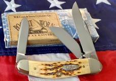 2003 Case xx TB 6339 Sowbelly Knife with Antique Bone Handles -NOS in Orig box
