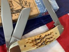 2003 Case xx TB 6339 Sowbelly Knife with Antique Bone Handles -NOS in Orig box