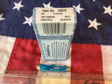 2004 Case xx Tiny Trapper (Mdl# 61154) with Caribbean Blue Bone Handles -NOS in Orig box