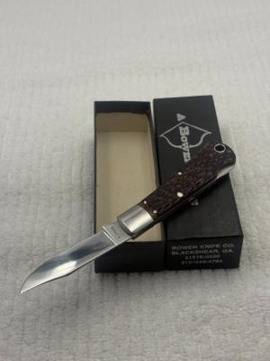 Bowen USA R1306-B 1 Blade Lockback Bullet Knife NIB