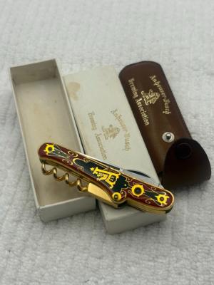 Anheuser Busch Brewing Association Multitool Bartender Tool w Stanhope Lens Showing Adolphus Busch