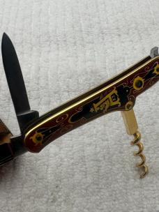 Anheuser Busch Brewing Association Multitool Bartender Tool w Stanhope Lens Showing Adolphus Busch