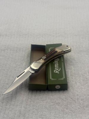 Remington Vintage 1 Blade Stag Lockback Pocket Knife Quality Made In Germany