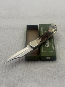 Remington Vintage 1 Blade Stag Lockback Pocket Knife Quality Made In Germany