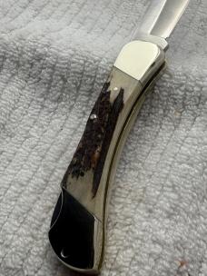 Remington Vintage 1 Blade Stag Lockback Pocket Knife Quality Made In Germany