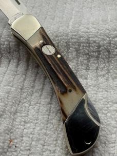 Remington Vintage 1 Blade Stag Lockback Pocket Knife Quality Made In Germany