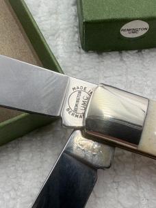 Remington Vintage 2 Blade Stag Trapper Pocket Knife Quality Made In Germany