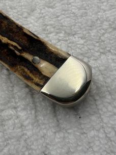 Remington Vintage 2 Blade Stag Trapper Pocket Knife Quality Made In Germany