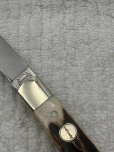 Remington Vintage 2 Blade Stag Trapper Pocket Knife Quality Made In Germany