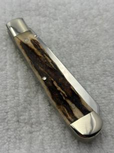 Remington Vintage 2 Blade Stag Trapper Pocket Knife Quality Made In Germany