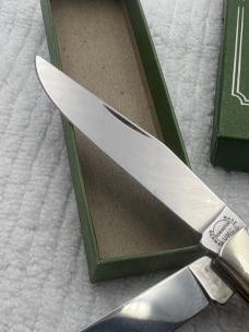 Remington Vintage 2 Blade Stag Trapper Pocket Knife Quality Made In Germany