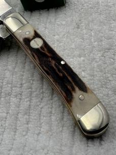 Remington Vintage 2 Blade Stag Trapper Pocket Knife Quality Made In Germany