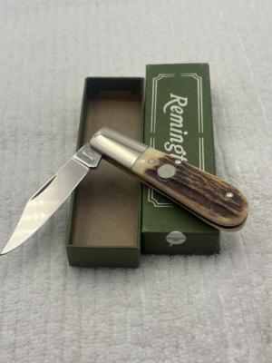 Remington Vintage 1 Blade Stag Barlow Pocket Knife Made In Germany
