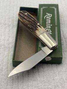 Remington Vintage 1 Blade Stag Barlow Pocket Knife Made In Germany