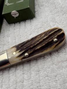 Remington Vintage 1 Blade Stag Barlow Pocket Knife Made In Germany