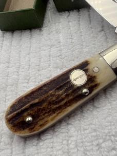 Remington Vintage 1 Blade Stag Barlow Pocket Knife Made In Germany