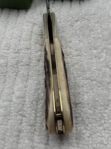 Remington Vintage 1 Blade Stag Barlow Pocket Knife Made In Germany