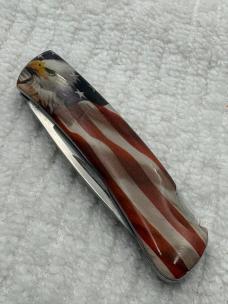 Buck 2007 525 Small  1 Blade Lockback American Flag & Eagle
