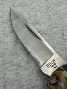 Buck 2007 525 Small  1 Blade Lockback American Flag & Eagle