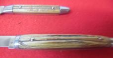 VERY VINTAGE QUEEN USA FIXED BLADE STAG BONE STEAK KNIVES MAYBE? 1960s-70s
