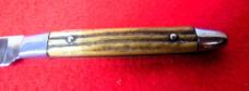 VERY VINTAGE QUEEN USA FIXED BLADE STAG BONE STEAK KNIVES MAYBE? 1960s-70s