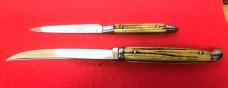VERY VINTAGE QUEEN USA FIXED BLADE STAG BONE STEAK KNIVES MAYBE? 1960s-70s