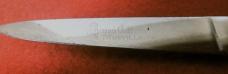 VERY VINTAGE QUEEN USA FIXED BLADE STAG BONE STEAK KNIVES MAYBE? 1960s-70s