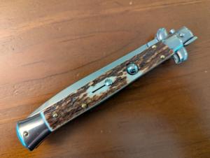 NEW FRANK BELTRAME 28CM11quot STAG DAGGER BLADE STILETTO AUTOMATIC 
