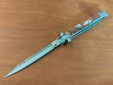 NEW FRANK BELTRAME 28CM/11" STAG DAGGER BLADE STILETTO AUTOMATIC 