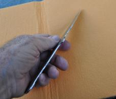 Tom Enos Guild Member Fixed 440c 8 1/2" Finished Blade Only Dated 2016 1/2 Sharp False Edge