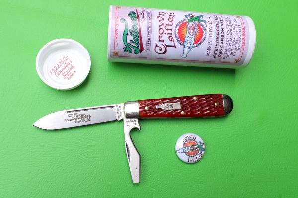 Great Eastern Cutlery Tidioute 152226STL "Crown Lifter" Cinnabar Jigged Bone Great Eastern Cutlery Tidioute 152226STL "Crown Lifter" Cinnabar Jigged Bone