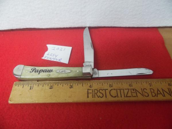 CASE XX USA 2021 PAWPAW TRAPPER 6254 PRE-OWNED WELL KEPT GIFT IDEA