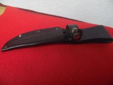 VINTAGE WESTERN USA 640 PRE OWNED HUNTING KNIFE WITH LEATHER SHEATH & JIGGED HANDLE NEAR MINT
