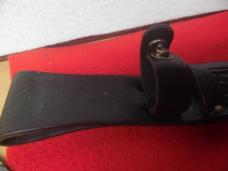 VINTAGE WESTERN USA 640 PRE OWNED HUNTING KNIFE WITH LEATHER SHEATH & JIGGED HANDLE NEAR MINT