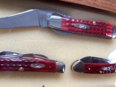 Case xx Old Red Cheetah, Russlock, mid Congress, and Butterbean - NOS