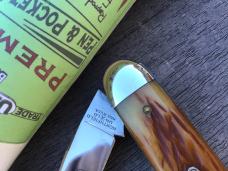 Great Eastern Cutlery 538208 Northfield Cuban Muscrat Amber Jig Bone #06 of 50!