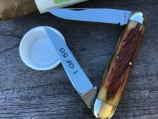 Great Eastern Cutlery 538208 Northfield Cuban Muscrat Amber Jig Bone #06 of 50!