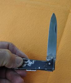 Mercator Heinrich Kaufmann 4 1/4" Closed Original Old Model Used Post WWII Top Lock Bail K55K