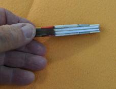 Frost Steel Warrior 3 Blade Stockman 3 7/8" Closed Red, White, Blue Smooth Bone Mint All Blades Snap