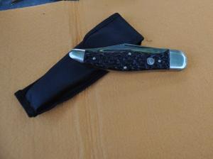 Boker Solingen Germany 2 Blade Folding Hunter 80s Near Mint Model 2020 Jigged Black Bone Loud Snap