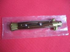 Vintage 9" Rosewood Flat Ground BLADE ITALIAN STILETTO Switchblade Knife