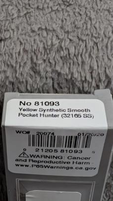 Case XX Yellow Pocket Hunter (2020)