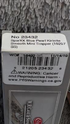 Case XX Blue Pearl Mini Trapper (2019)
