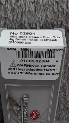 Case XX Blue Bone Small Texas Toothpick (2021)