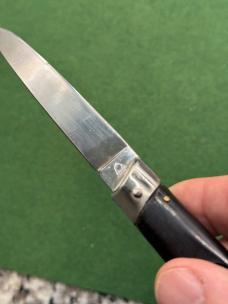 Vintage Jndiana Italian Slant Bolster Switchblade